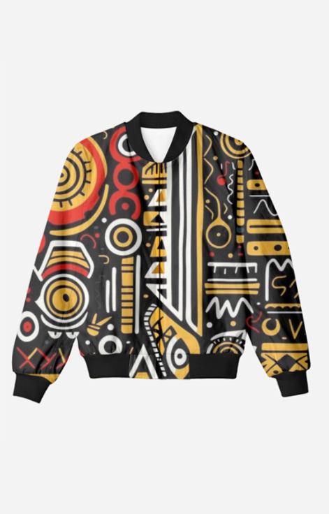 Tribal-Art Bomber Jacket