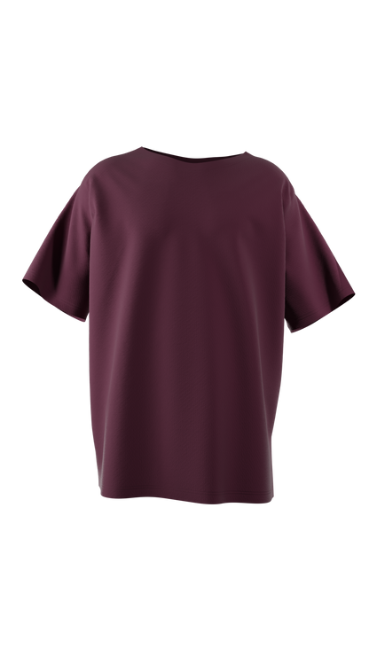 Oversized Unisex T-shirt - wine