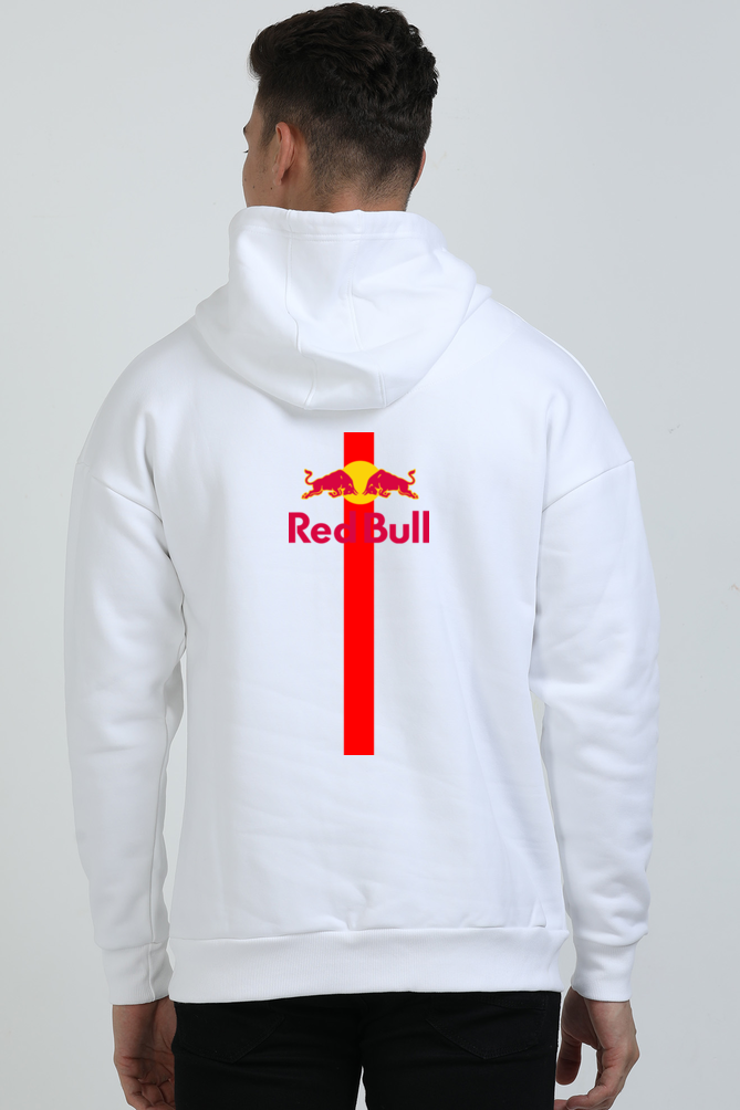 Red-Bull Printed Oversized Hoodie