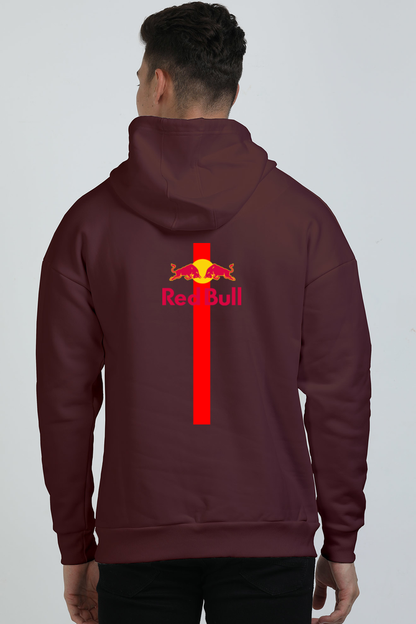 Red-Bull Printed Oversized Hoodie