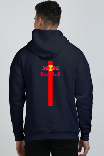 Red-Bull Printed Oversized Hoodie