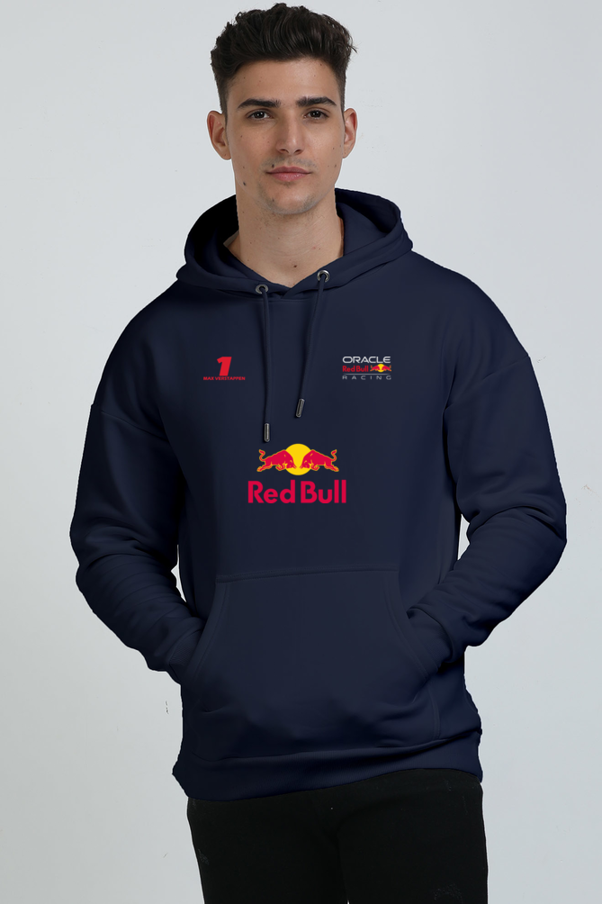Red-Bull Printed Oversized Hoodie