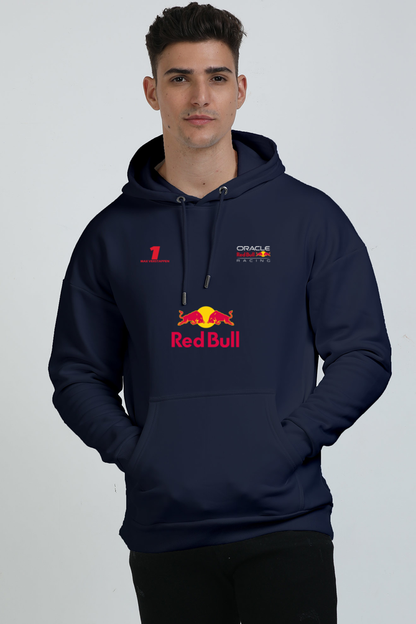 Red-Bull Printed Oversized Hoodie