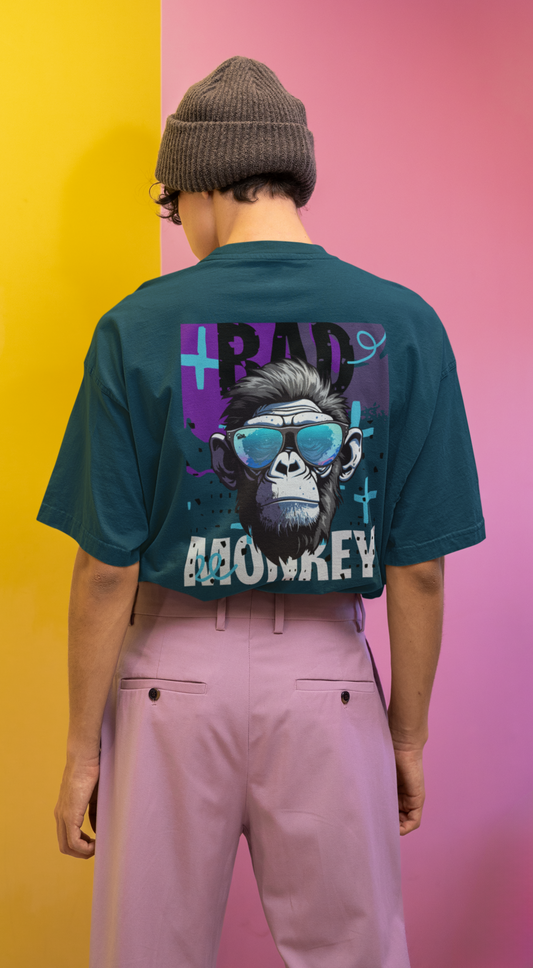 Bad Monkey Printed Oversized Unisex T-shirt
