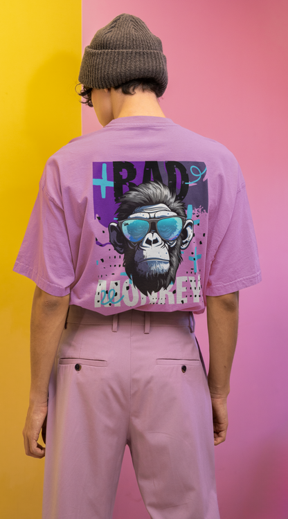 Bad Monkey Printed Oversized Unisex T-shirt