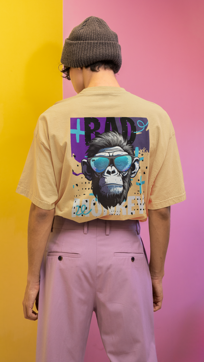 Bad Monkey Printed Oversized Unisex T-shirt