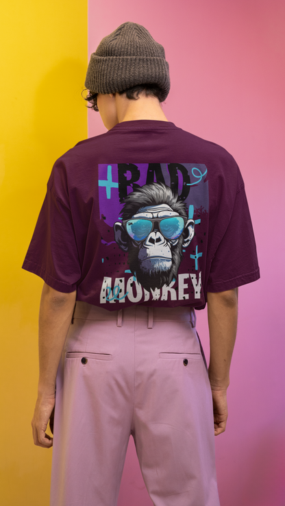 Bad Monkey Printed Oversized Unisex T-shirt