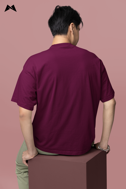 Oversized Unisex T-shirt - wine