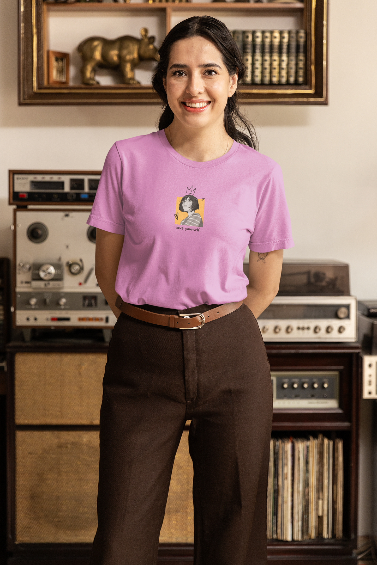 Love Yourself Printed Unisex Oversized Tshirts