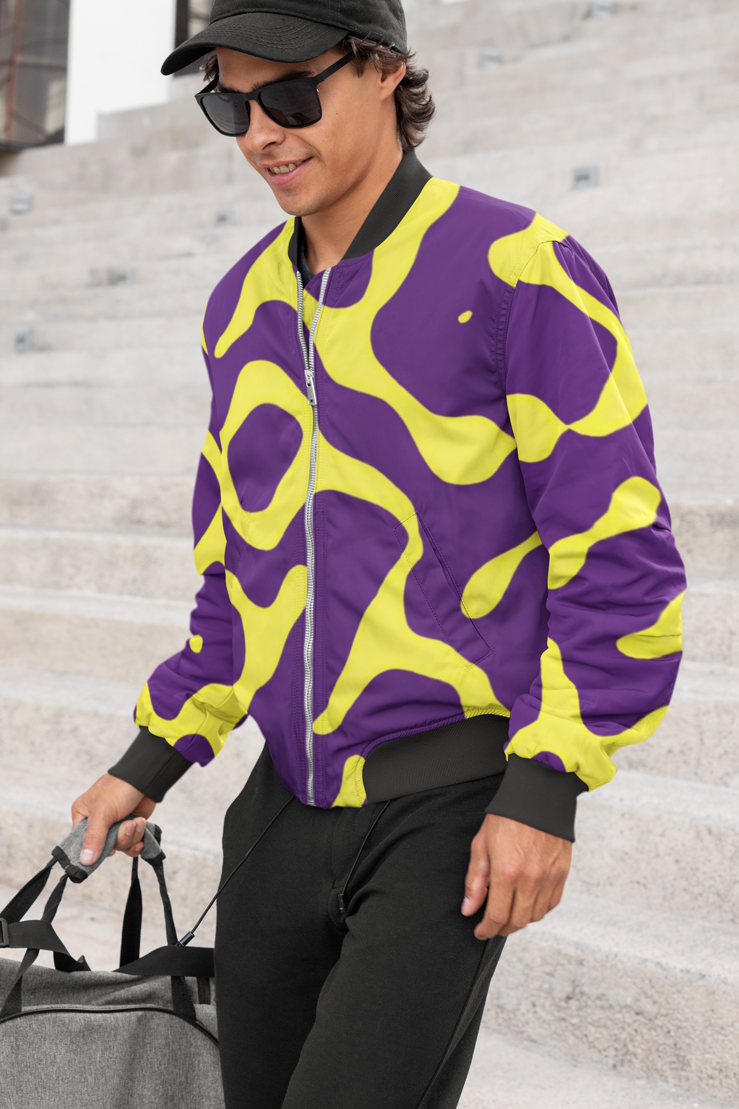 Designer bomber jacket