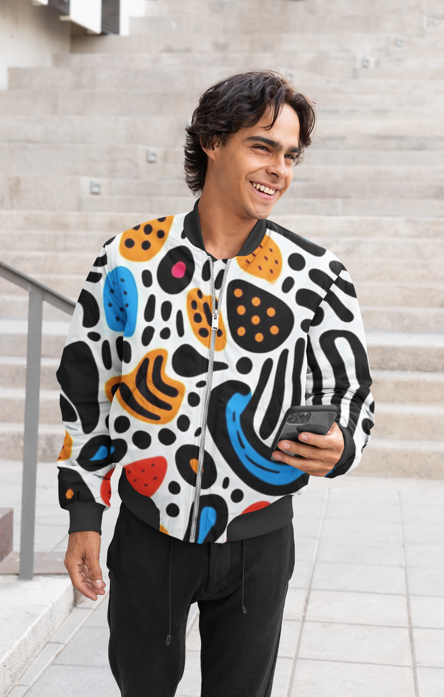 Doodle Art Bomber Jacket